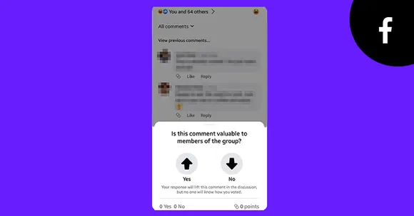 Facebook starts testing upvote & downvote on comments again