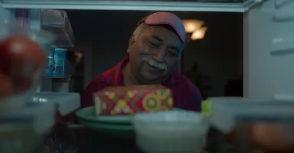The infamous 'gulab-jamun uncle' features in MFine's campaign