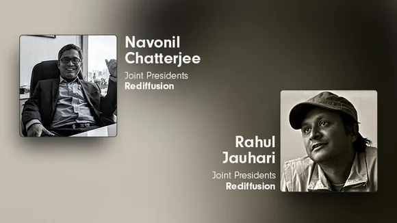 Rediffusion appoints Rahul Jauhari and Navonil Chatterjee as Joint Presidents