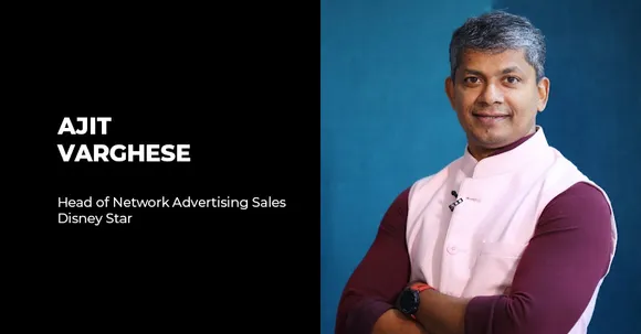 ShareChat's Ajit Varghese named head of network ad sales at Disney Star
