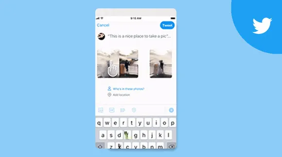 Twitter allows rearranging photos while writing a tweet via drag and drop