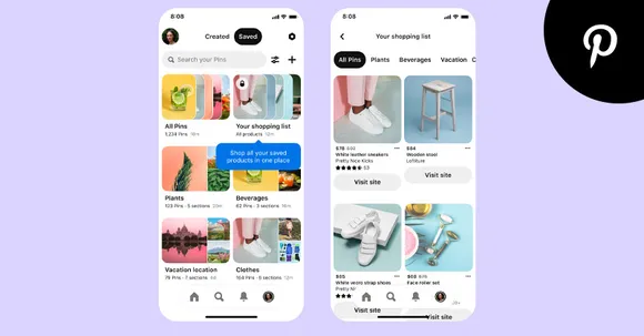 Pinterest launches new shopping features