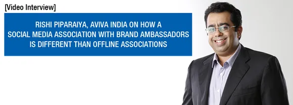 [Video Interview] Rishi Piparaiya, Aviva India, on Leveraging Celebrity Brand Ambassadors on Social Media