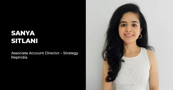 RepIndia Brings Sanya Sitlani Onboard as Associate Account Director – Strategy
