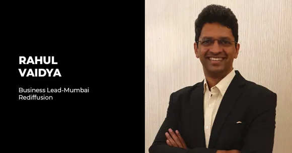 Rahul Vaidya Joins Rediffusion as the Business lead in Mumbai