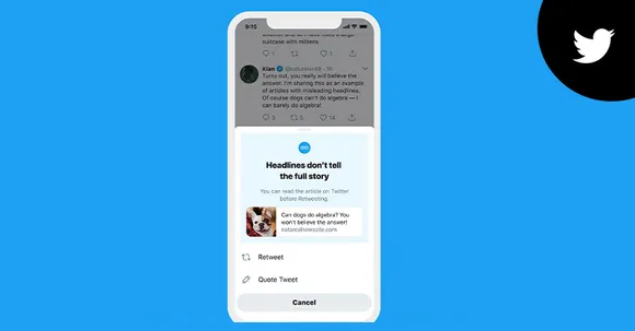 Twitter expands read before tweeting prompt globally