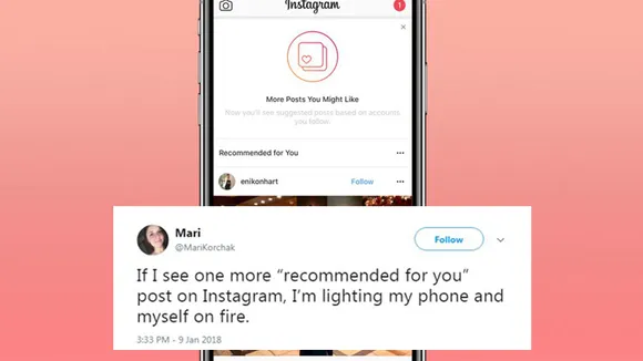 Everyone hates Instagram's new Recommended For You update