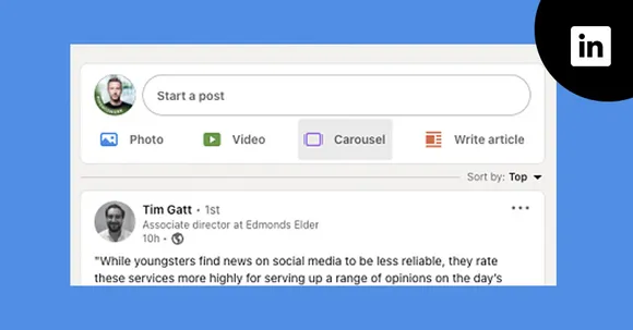 LinkedIn introduces Native Carousel Post