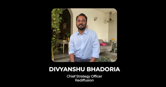 Rediffusion appoints Divyanshu Bhadoria as CSO