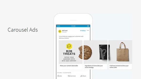 LinkedIn Carousel Ads encourages B2B marketers to bring brand stories to life