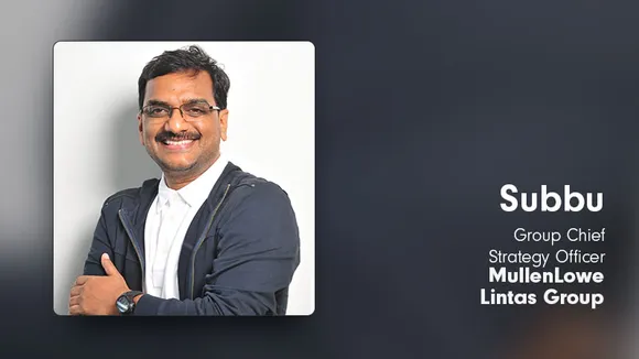 Subbu elevated to Group Chief Strategy Officer at MullenLowe Lintas Group