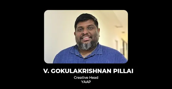 V. Gokulakrishnan Pillai joins YAAP as Creative Head