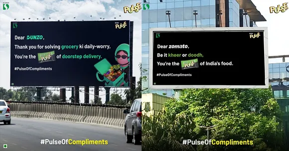 Pass Pass Pulse compliments Zomato and Dunzo in an OOH campaign