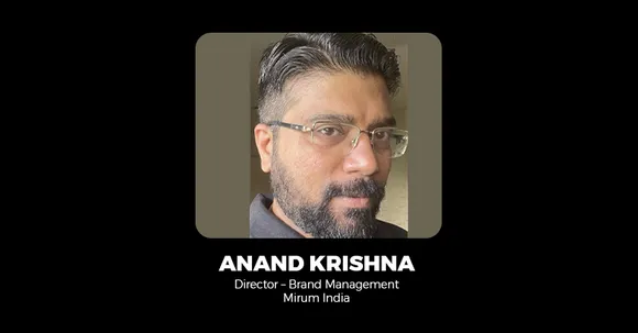 Anand Krishna rejoins Mirum India as Director - Brand Management