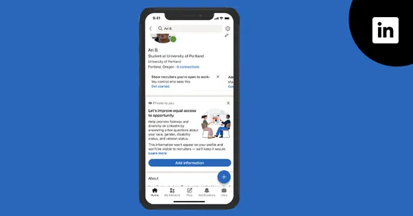 LinkedIn prompts users to share demographic information helping make the platform inclusive