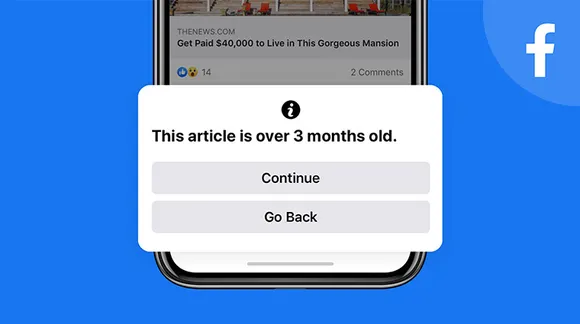 Facebook to alert users when they are about to share an old news article