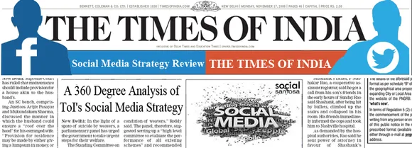 times of india social media