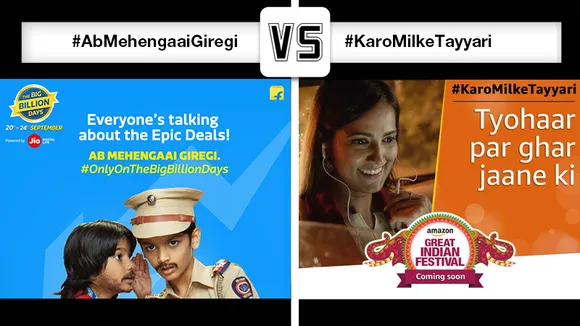 [Campaign Faceoff] Amazon #KaroMilkeTayyari Vs Flipkart #AbMehengaaiGiregi