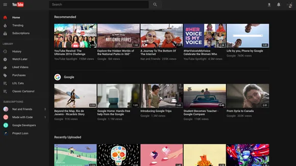 YouTube Dark Mode, website facelift to debut today