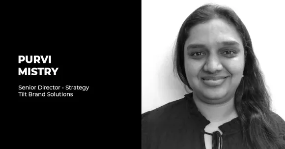 Tilt Brand Solutions appoints Purvi Mistry as Senior Director - Strategy
