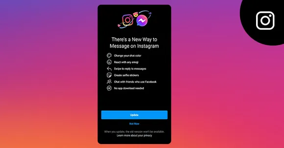 Instagram integration with Messenger has now rolled out in India