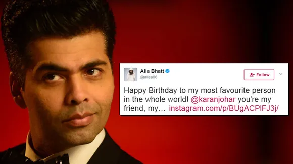 Celebrities flood social media with Birthday wishes for Karan Johar