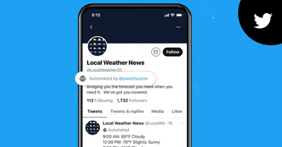Twitter introduces labeling feature for automated accounts