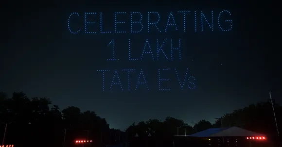 Tata Passenger Electric Mobility lights up the sky to celebrate its milestone of selling 1 lac+ EVs