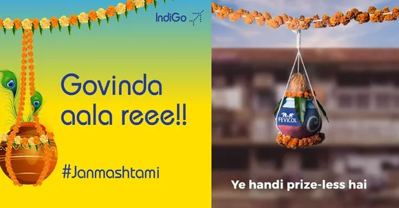 Brands celebrate Janmashtami 2021 via witty creatives