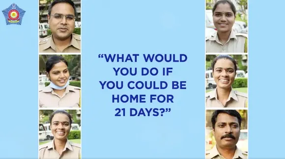 If Mumbai Police cops could spend 21 days at home...