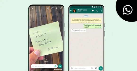 WhatsApp launches View Once photos & videos that disappear once opened