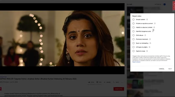 Thappad makers urge viewers to 'report' their latest trailer on YouTube