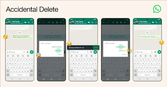 New WhatsApp update allows users to undo the ‘Delete for me’ option