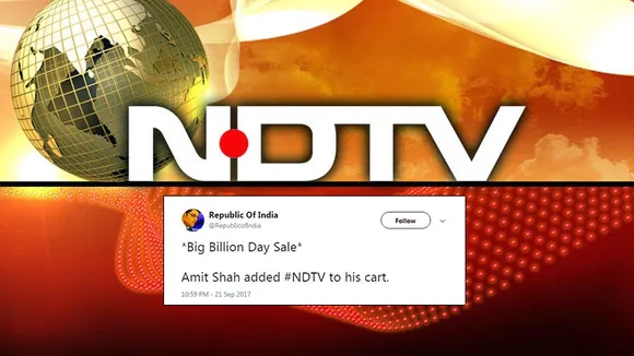 Twitter had lots of fun with the news of NDTV takeover
