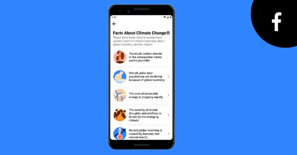 Facebook updates Information Center for climate change