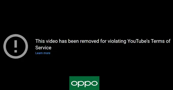 OPPO India's YouTube channel suspended during the live stream; reinstated later