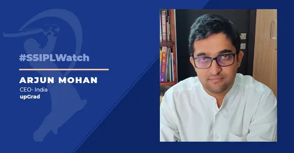 #SSIPLWatch upGrad’s association with IPL 2020 is driven towards brand awareness: Arjun Mohan, upGrad