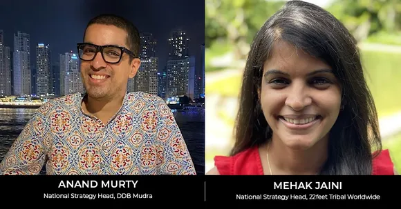 DDB Mudra Group appoints Anand Murty & Mehak Jaini as Strategy Chiefs, India