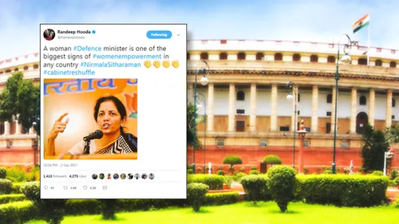 Twitter recorded over 4,00,000 conversations about the Union Cabinet Reshuffle