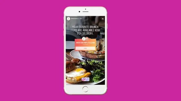 Instagram food order discovery sticker to help restaurants