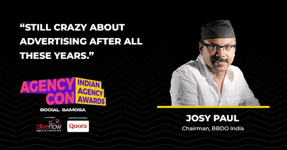 I joined advertising with a resignation letter & not an offer letter says, Josy Paul at #AgencyCon2022 