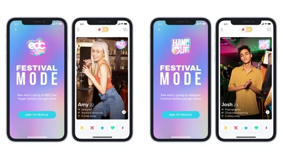 Tinder launches new in-app experience: Festival Mode