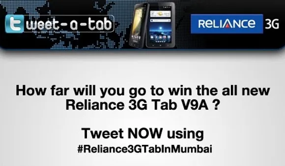 Social Media Campaign Review: Reliance 3G Tweet-a-Tab contest