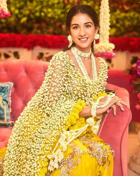 anant ambani radhika merchant haldi ceremony look groom to be dashing in  yellow kurta deer art waist coat | Anant-Radhika Haldi: हल्दी के रंग में  डूबे अनंत अंबानी और राधिका मर्चेंट, देखें