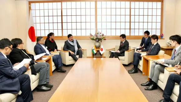 जापान के नेताओं से मुलाकात करते मध्यप्रदेश के मुख्यमंत्री मोहन यादव।