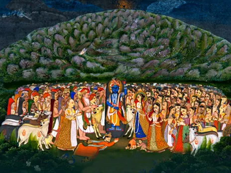 Shree Krishna Started Govardhan Puja Muhurat And Govardhan Katha |  श्रीकृष्ण ने शुरू की थी की ये परंपरा, इससे करवाया कर्तव्यों का ज्ञान |  Dainik Bhaskar