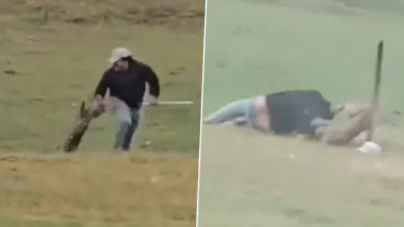 Leopard Attack Video: मध्यप्रदेश के शहडोल में पिकनिक मनाने पहुंचे लोगों पर  तेंदुए का हमला, पीछा कर शख्स पर लगाई छलांग, सांस रोक देनेवाला वीडियो आया ...
