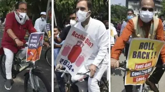 राहुल की नाश्ता राजनीति: विपक्षी नेताओं की बैठक बुलाई, संसद तक साइकिल मार्च
