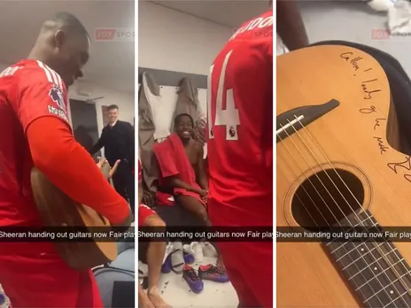 WATCH: Callum Hudson-Odoi performs 'Shape of You' in guitar gifted by Ed Sheeran
