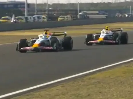 Isack Hadjar helped Yuki Tsunoda during the 2025 F1 chinese GP sprint qualifying